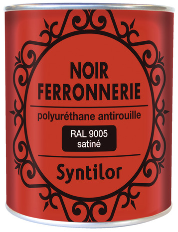 Peinture ferronnerie - noir satiné - 0,75 L - Syntilor - Brico Dépôt