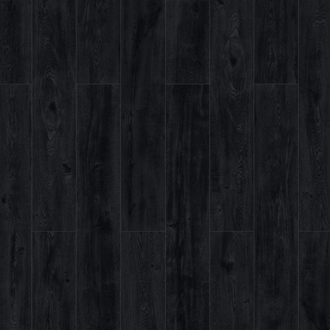 Sol stratifié à clipser aspect chêne noir "Amble" - L. 128,6 x l. 19,4 cm x Ép. 7 mm. - Cooke and Lewis - Brico Dépôt