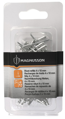 Boite de 100 rivets - 4 x 10 mm - Magnusson - Brico Dépôt