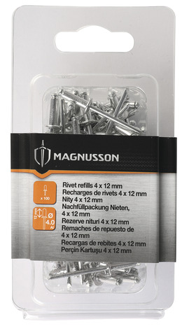 Boite de 100 rivets - 4 x 12 mm - Magnusson - Brico Dépôt