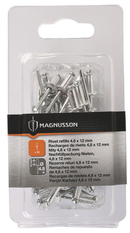 Boite de 50 rivets - 4,8 x 12 mm - Magnusson - Brico Dépôt