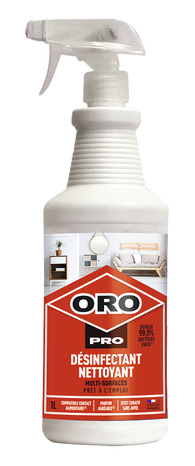 Désinfectant nettoyant pulvérisateur 1L - ORO PRO - Brico Dépôt