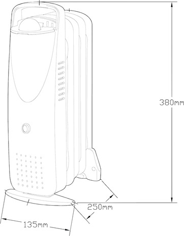 Radiateur mini bain d'huile blanc - 500 W - Brico Dépôt