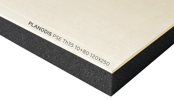 Doublage plaque de plâtre + polystyrène TH 35 - L. 2,50 x l. 1,20 m x Ép. 10 + 80 mm - Brico Dépôt