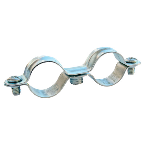 Lot de 10 Rallonges colliers de fixation double pour tube Ø12 mm - Somatherm - Brico Dépôt