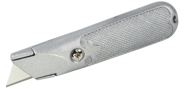Couteau métal à lame fixe 19 mm - Wolfcraft - Brico Dépôt