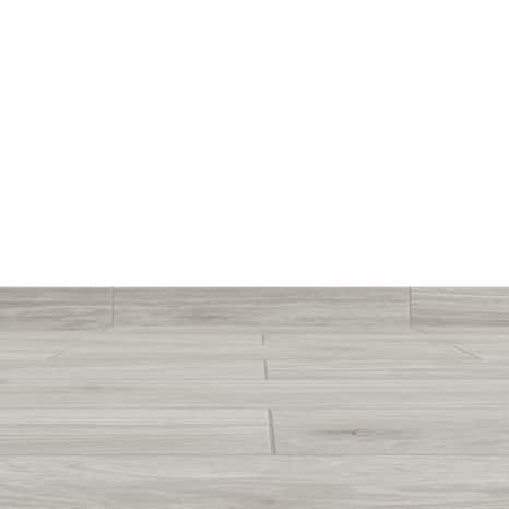 Plinthe carrelage aspect bois blanc "Wychwood" L.60 x l.7,5 cm - GoodHome - Brico Dépôt