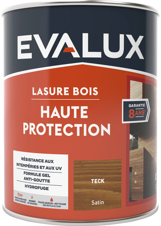 Lasure bois extérieur teck 0,75 L satin - Evalux - Brico Dépôt