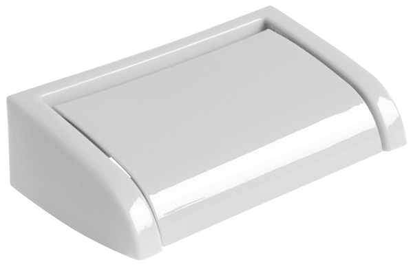Dérouleur WC "Color" blanc - P. 10 cm x l. 14,6 cm x H. 4,5, cm - Brico Dépôt