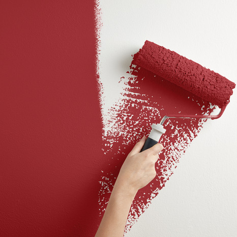 Peinture mur intérieur Satin 2,5 L Rouge oriental - Evalux - Brico Dépôt