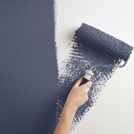 Peinture mur intérieur 2 en 1 Satin 2,5 L Bleu nuit - Evalux - Brico Dépôt