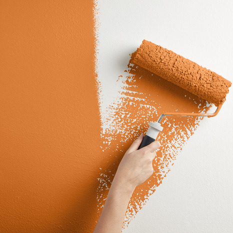 Peinture mur intérieur Satin 2,5 L Orange confite - Evalux - Brico Dépôt