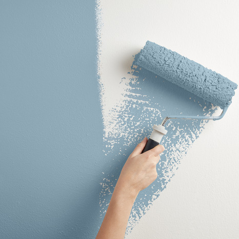 Peinture mur intérieur Satin 0,75 L Bleu Gris - Evalux - Brico Dépôt