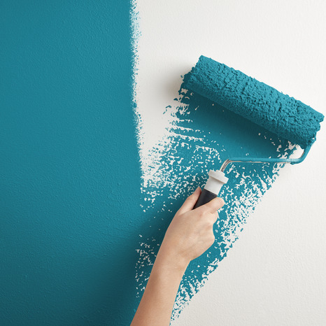 Peinture mur intérieur Mat 2,5 L Bleu turquoise - Evalux - Brico Dépôt