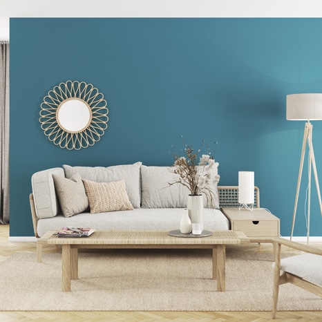 Peinture mur intérieur Mat 0,75 L Bleu turquoise - Evalux - Brico Dépôt