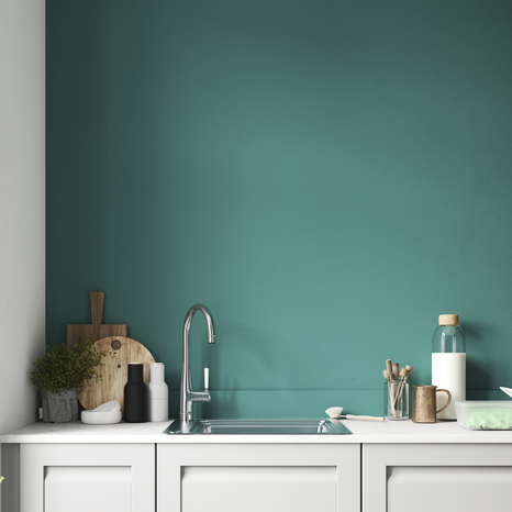Peinture salle de bain et cuisine Satin 2,5 L Vert cèdre - Evalux - Brico Dépôt