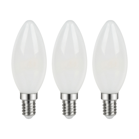 Lot de 3 ampoules LED à filament E14 - 470 Lm et 2700K - Bodner - Brico Dépôt