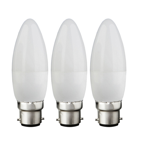Lot de 3 ampoules LED B22 - 470 Lm et 2700K - Bodner - Brico Dépôt