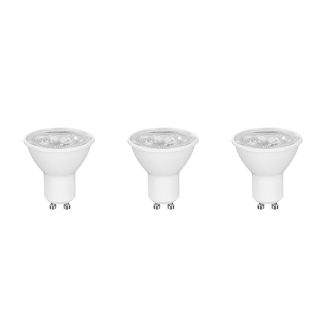 Lot de 3 ampoules LED GU10 - 345 lumens 36D blanc chaud - Bodner - Brico Dépôt