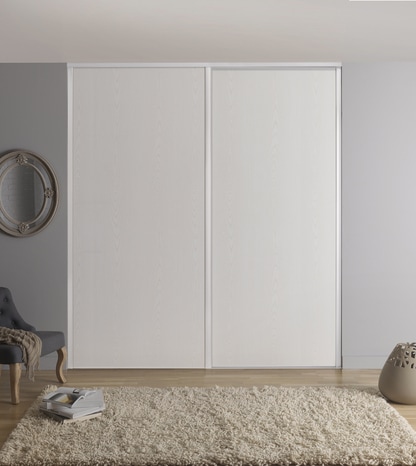 Porte coulissante blanche profil blanc "valla" h. 250 x l. 75 cm - Cooke and Lewis - Brico Dépôt