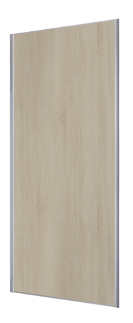 Porte coulissante chene clair profil gris "VALLA" H. 250 x L. 90 cm - Cooke and Lewis - Brico Dépôt