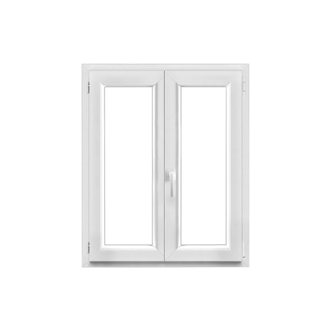 Fenêtre PVC blanc oscillo-battante 2 vantaux h.105 x l.90 cm - GoodHome - Brico Dépôt