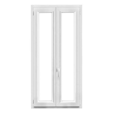 Fenêtre PVC blanc oscillo-battante 2 vantaux h.155 x l.80 cm - GoodHome - Brico Dépôt