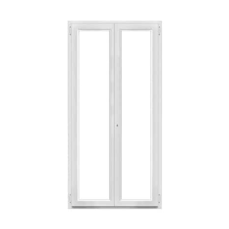 Porte-fenêtre PVC battante 2 vantaux H. 205 x l. 100 cm - GoodHome - Brico Dépôt