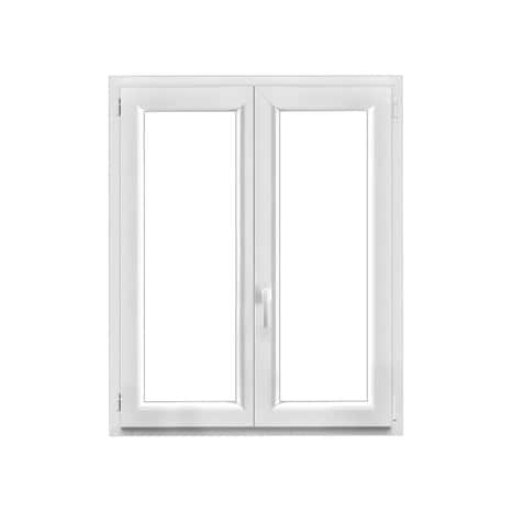 Fenêtre PVC blanc oscillo-battante 2 vantaux h.125 x l.90 cm - GoodHome - Brico Dépôt