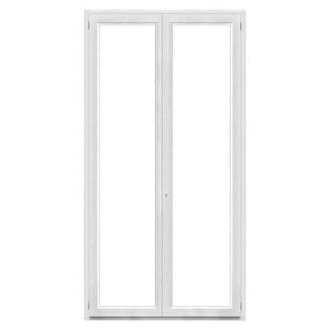 Porte-fenêtre PVC blanc 2 vantaux H.225 x l.120 cm - GoodHome - Brico Dépôt
