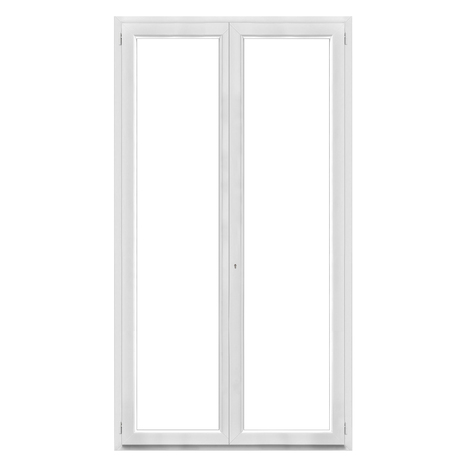 Porte-fenêtre PVC blanc 2 vantaux H.205 x l.120 cm - GoodHome - Brico Dépôt
