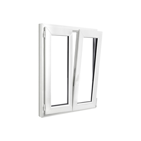 Fenêtre PVC blanc oscillo-battante 2 vantaux h.115 x l.80 cm - GoodHome - Brico Dépôt