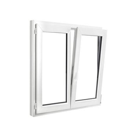 Fenêtre PVC blanc oscillo-battante 2 vantaux h.125 x l.100 cm - GoodHome - Brico Dépôt