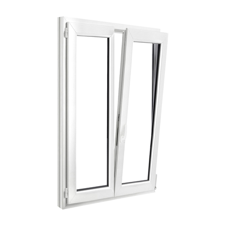 Fenêtre PVC blanc oscillo-battante 2 vantaux h.145 x l.90 cm - GoodHome - Brico Dépôt