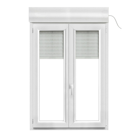 Fenêtre PVC blanc oscillo-battante 2 vantaux + volet roulant h.135 x l.100 cm - GoodHome - Brico Dépôt