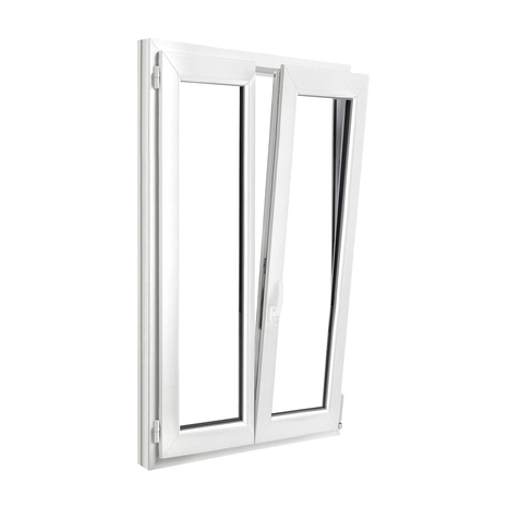 Fenêtre PVC blanc oscillo-battante 2 vantaux h.155 x l.90 cm - GoodHome - Brico Dépôt