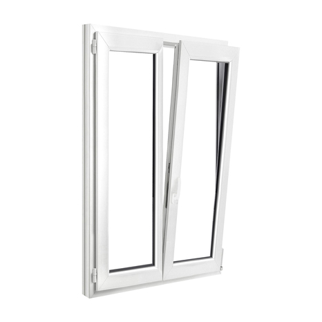 Fenêtre PVC blanc oscillo-battante 2 vantaux h.155 x l.100 cm - GoodHome - Brico Dépôt