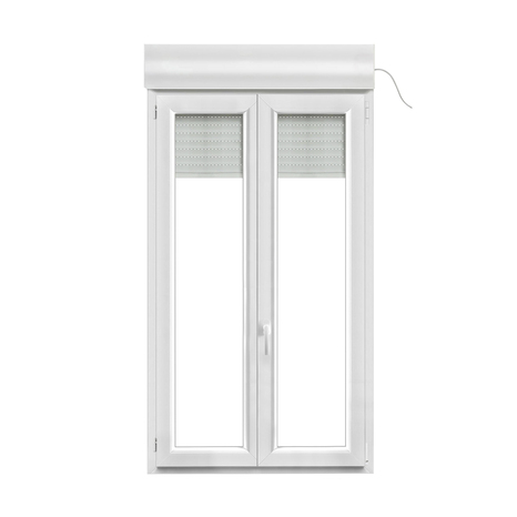 Fenêtre PVC blanc oscillo-battante 2 vantaux + volet roulant h.165 x l.100 cm - GoodHome - Brico Dépôt
