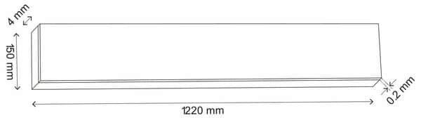 Lame PVC clipsable gris moderne  l. 15 x L. 122 cm x Ép 4 mm - Cooke and Lewis - Brico Dépôt