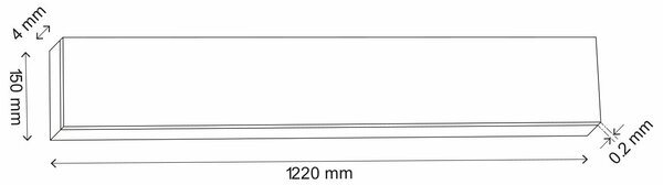 Lame PVC clipsable chêne naturel   l. 15 x L. 122 cm x Ép 4 mm - Cooke and Lewis - Brico Dépôt