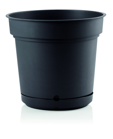 Pot rond hydral anthracite 38 cm léger et résistant - Brico Dépôt