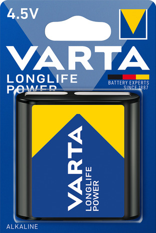 Pile alcaline "LongLife Power" - 4.5 V - Varta - Brico Dépôt