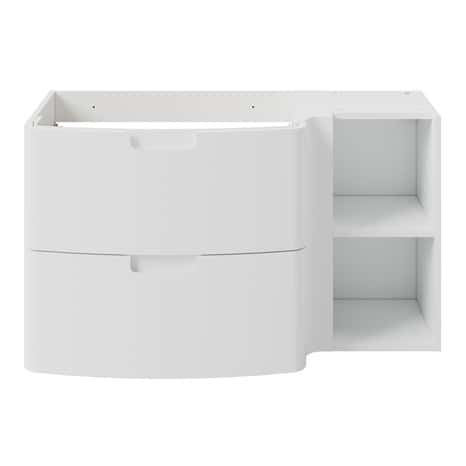 Meuble sous vasque à suspendre blanc "Himalia" L. 105 x H. 60 x P. 45cm - GoodHome - Brico Dépôt