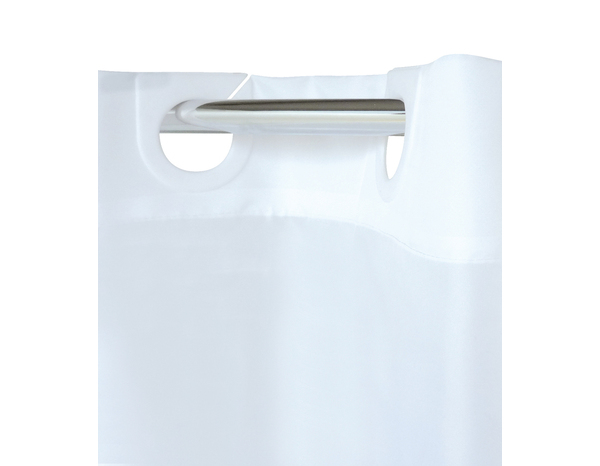 Rideau de douche "Pratik" blanc  180 x 200 cm - Brico Dépôt