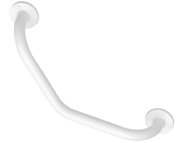 Barre de maintien coudée blanc - P. 9 cm x H. 6,5 x EP. 2,5 cm x l. 41,9 cm - Brico Dépôt
