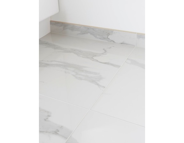 Plinthe "Ultimate Marble" blanc - 8 x 59,5 cm - GoodHome - Brico Dépôt