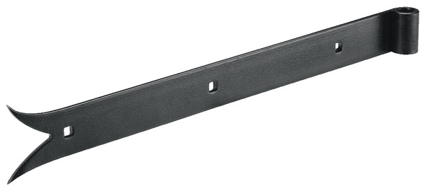 Penture droite bout queue de carpe en acier traité - noir - L. 30 cm - AFBAT - Brico Dépôt