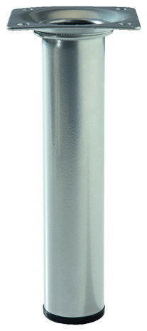 Pied rond en acier gris aluminium H. 150 mm Ø 30 mm - Handix - Brico Dépôt