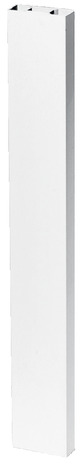 Lisse PVC blanc - L. 2,40 m l. 30 mm. H. 120 mm - Brico Dépôt
