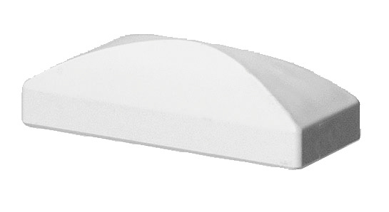 Chapeau PVC pour lisse de section - L. 12 cm x H. 25 mm x Ép. 1,3 mm - Brico Dépôt